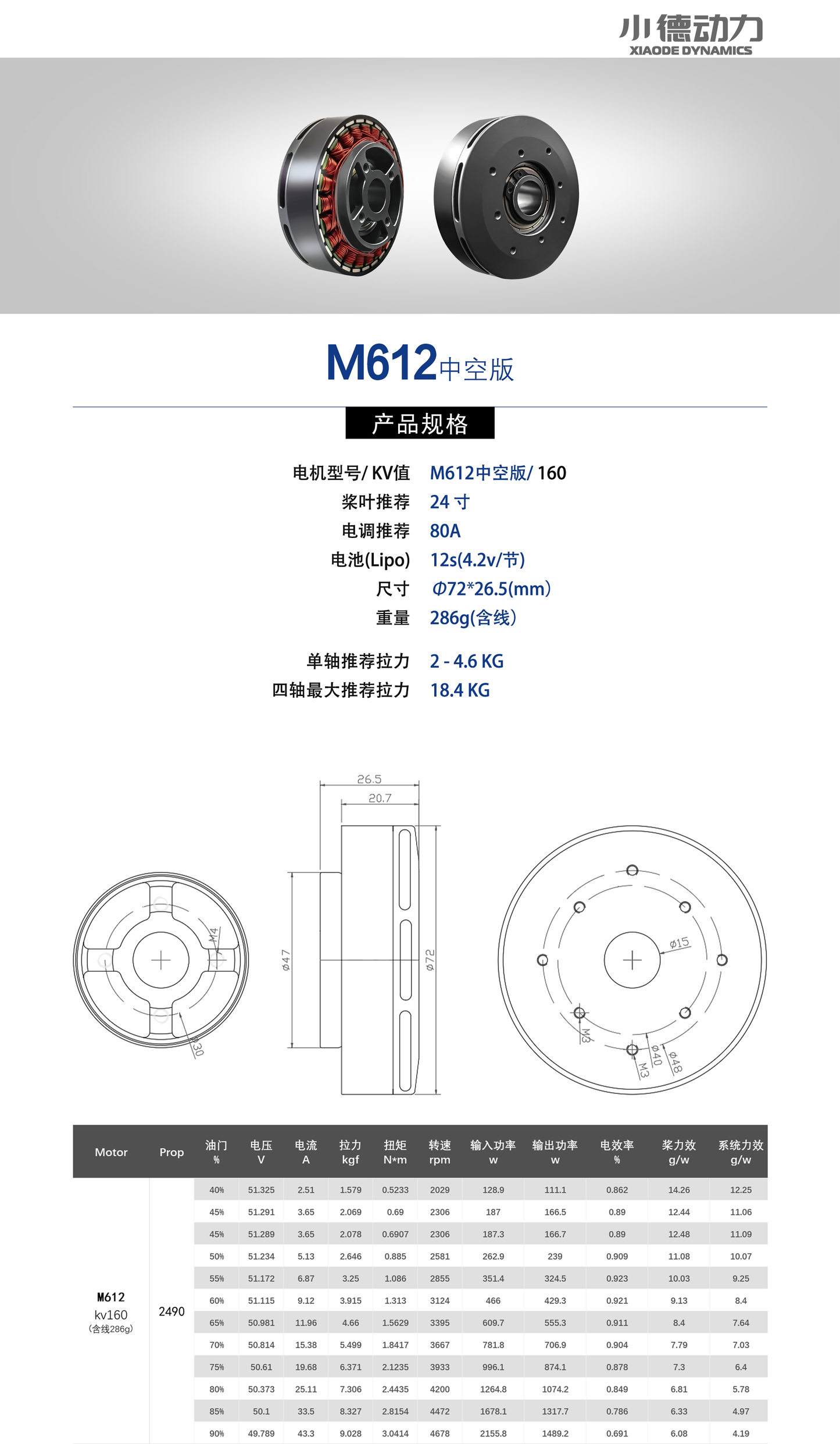 M612中空版