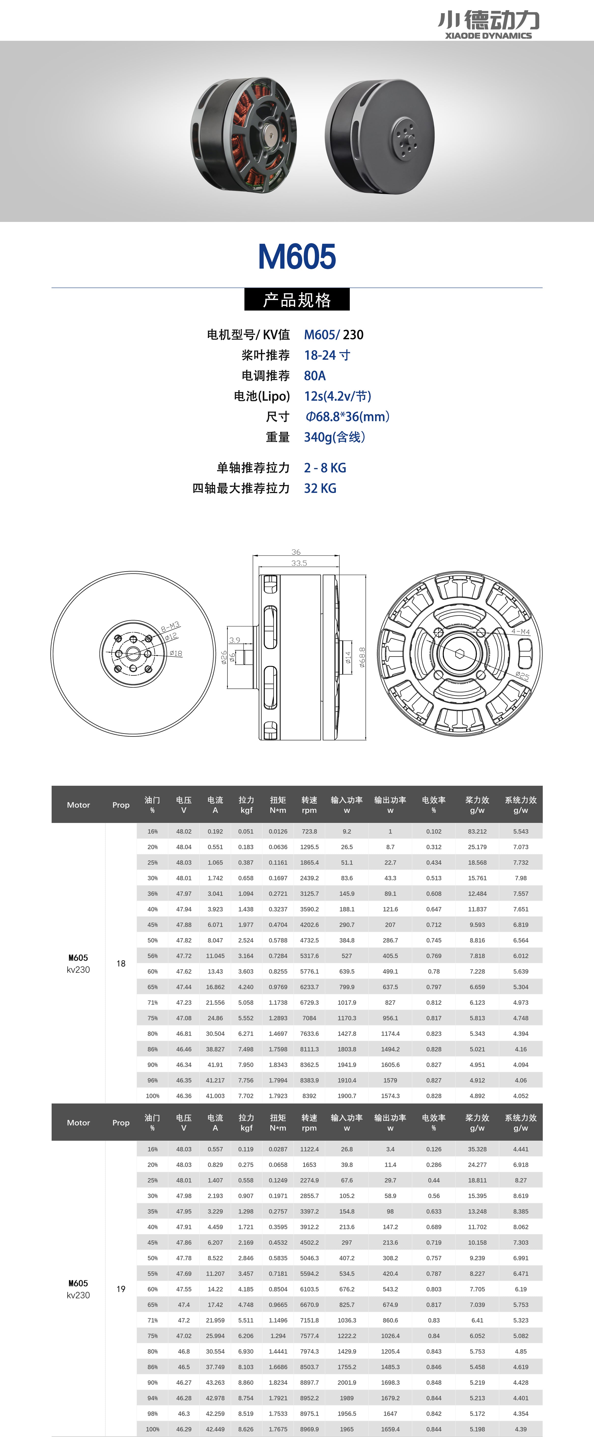 M605 – 小德动力